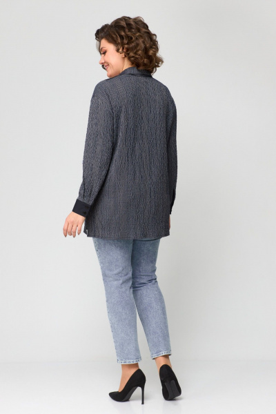 Блуза ANASTASIA MAK 1157 полоска+черный - фото 4