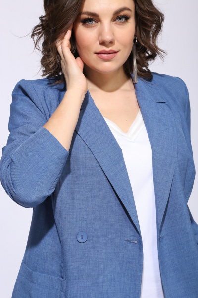 Брюки, жакет ANASTASIA MAK 1175 голубой - фото 5