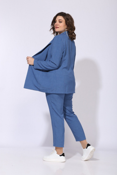 Брюки, жакет ANASTASIA MAK 1175 голубой - фото 3