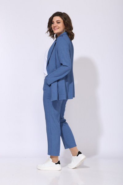 Брюки, жакет ANASTASIA MAK 1175 голубой - фото 2