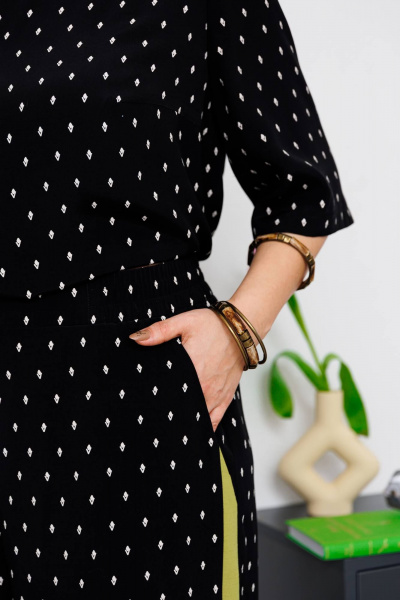 Блуза, брюки Romanovich Style 2-2491 черный - фото 9