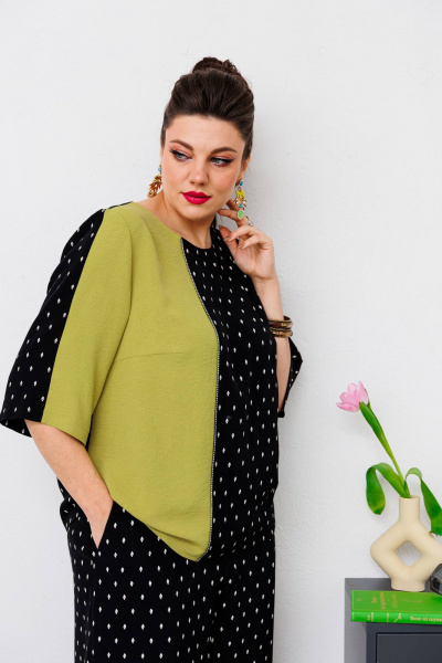 Блуза, брюки Romanovich Style 2-2491 черный - фото 7