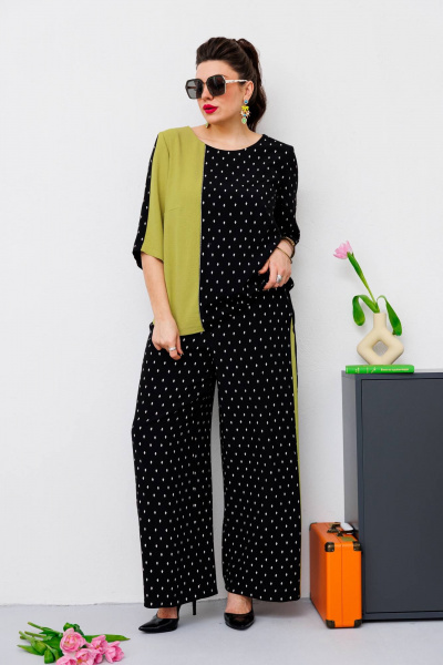 Блуза, брюки Romanovich Style 2-2491 черный - фото 5