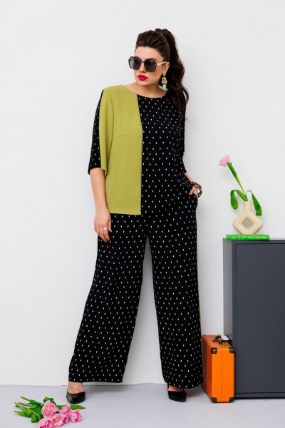 Блуза, брюки Romanovich Style 2-2491 черный - фото 1