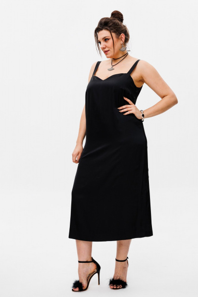 Нарядное платье-комбинация из шелка с двухсторонним эффектом Anelli 1180.1 виноград - фото 8