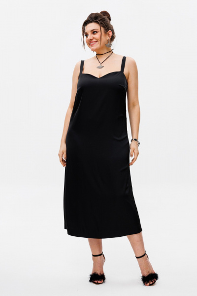 Нарядное платье-комбинация из шелка с двухсторонним эффектом Anelli 1180.1 виноград - фото 4