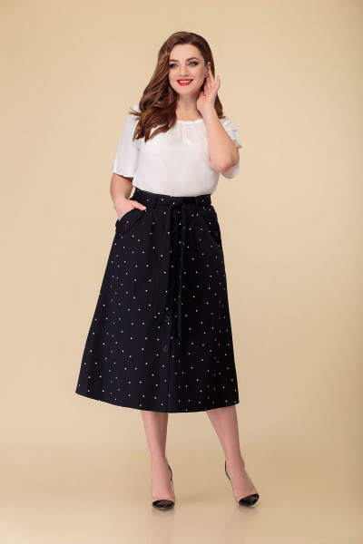 Летняя блуза из вискозы для ежедневных образов DaLi 3480 белый - фото 2