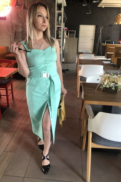 Платье Sisters Solonko М-18 мята - фото 3