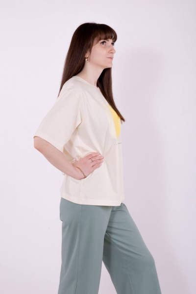 Брюки, майка 8 Марта 16197-3С661Д40-158,164 бежевый - фото 2