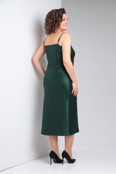 Круглогодичное нарядное платье из атласа с регулируемыми бретелями Takka Plus 23-211/3 - фото 7