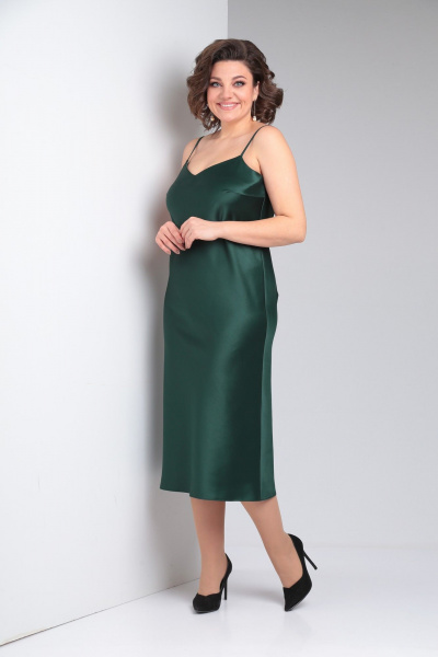 Круглогодичное нарядное платье из атласа с регулируемыми бретелями Takka Plus 23-211/3 - фото 2