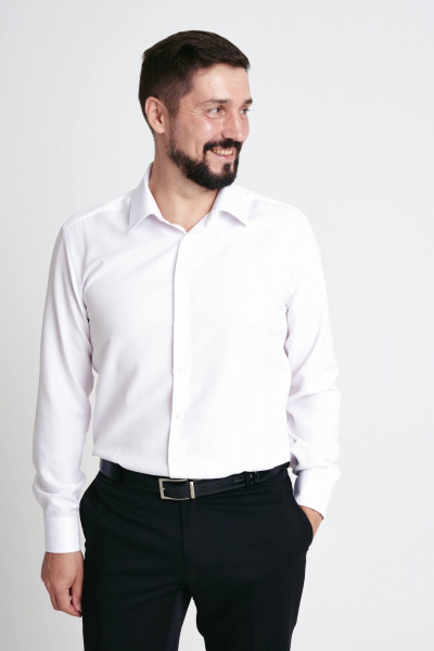 Рубашка Nadex 01-047411/104-24.182-188 белый - фото 8