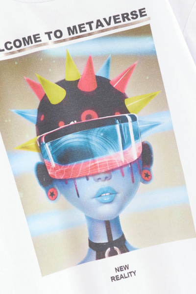 Объемная футболка oversized из трикотажа Bell Bimbo 240123 белый - фото 4