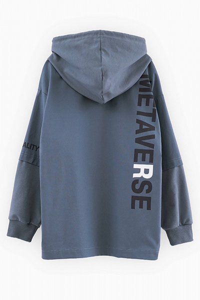 Джинсовая рубашка-пиджак с капюшоном и карманами Bell Bimbo 241137 деним - фото 3