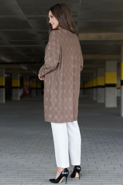 Блуза, брюки, кардиган Andina city 9035 молочный-капучино - фото 2