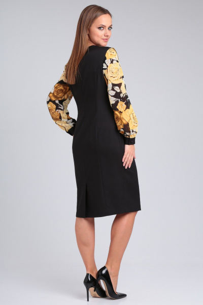 Стильное летнее платье в горошек с рельефными швами Angelina & Сo 954 - фото 9