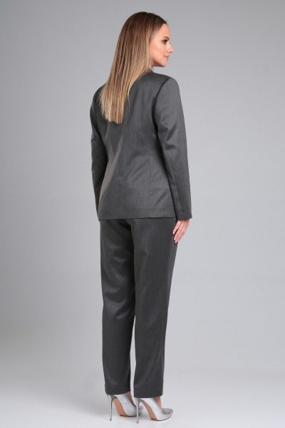 Деловой тройка: жакет, жилет и брюки из текстиля для офиса Angelina & Сompany 955 - фото 5
