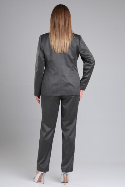 Деловой тройка: жакет, жилет и брюки из текстиля для офиса Angelina & Сompany 955 - фото 4