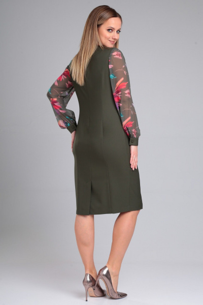 Деловое платье полуприлегающего силуэта с поясом Angelina & Сo 956 - фото 10