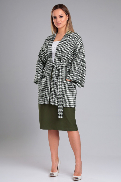 Комфортный женский комплект жакет и юбка-карандаш Angelina & Сompany 959 - фото 6