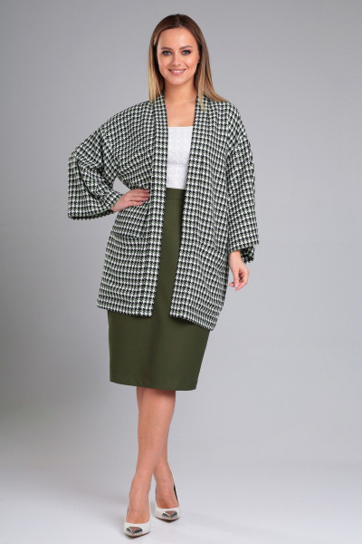 Комфортный женский комплект жакет и юбка-карандаш Angelina & Сompany 959 - фото 5