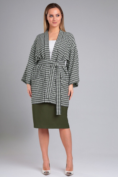 Комфортный женский комплект жакет и юбка-карандаш Angelina & Сompany 959 - фото 4