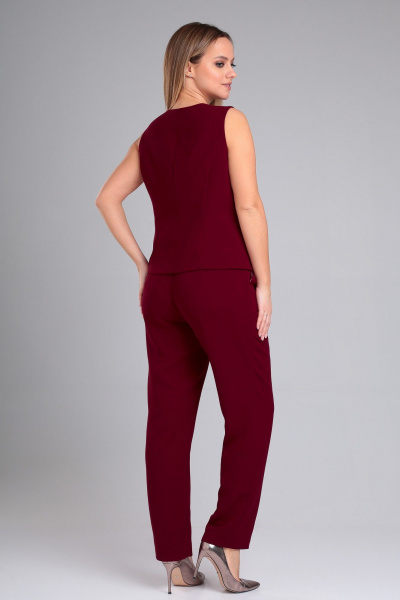 Брюки и жилет с высокой талиевой посадкой из вискозы Angelina & Сompany 965 - фото 9