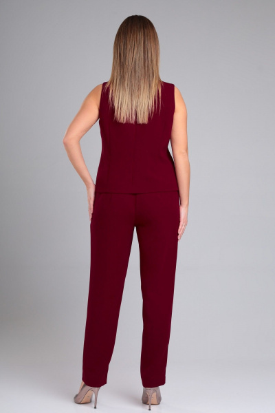 Брюки и жилет с высокой талиевой посадкой из вискозы Angelina & Сompany 965 - фото 3