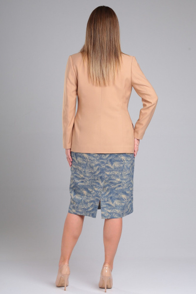 Жакет и юбка классического силуэта из текстиля Angelina & Сompany 966 - фото 5