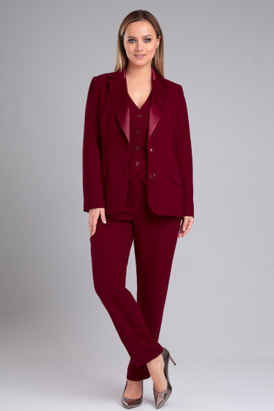 Брюки, жакет и жилет из вискозы с высокой посадкой Angelina & Сo 967 - фото 4