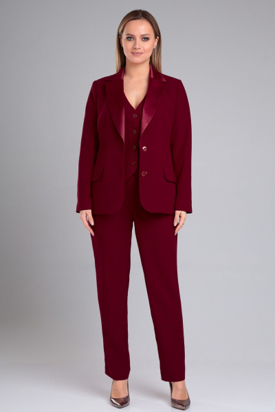 Брюки, жакет и жилет из вискозы с высокой посадкой Angelina & Сo 967 - фото 3