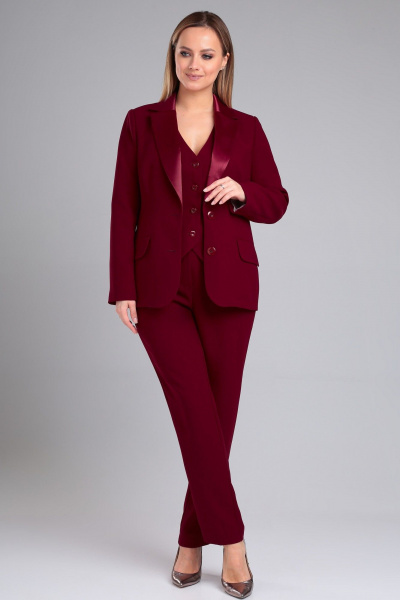 Брюки, жакет и жилет из вискозы с высокой посадкой Angelina & Сo 967 - фото 1