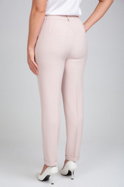 Деловой костюм-двойка розовый и синий из текстиля IVARI 10305/1 пудра - фото 13