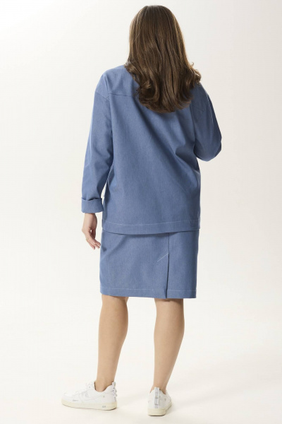 Жакет Ma Сherie 1070 голубой - фото 6