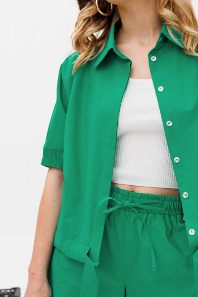 Блуза, шорты KOKOdea 2.12 изумруд - фото 4