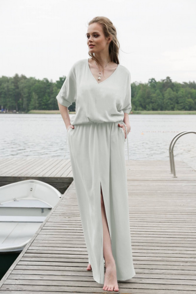 Платье MAX 4-076 молоко - фото 1