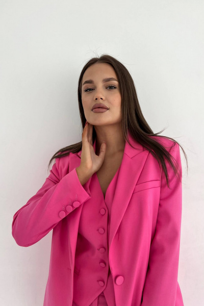 Брюки, жакет, жилет Temper 105 розовый - фото 2