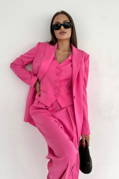 Брюки, жакет, жилет Temper 105 розовый - фото 1