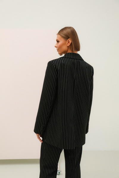 Костюм из костюмной ткани: жакет и брюки с карманами PUR PUR 11-170 - фото 8