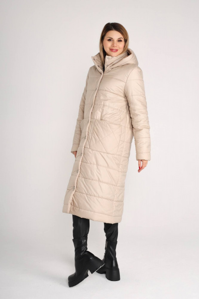 Пальто IUKONA 6030 бежевый - фото 4