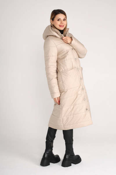 Пальто IUKONA 6030 бежевый - фото 2