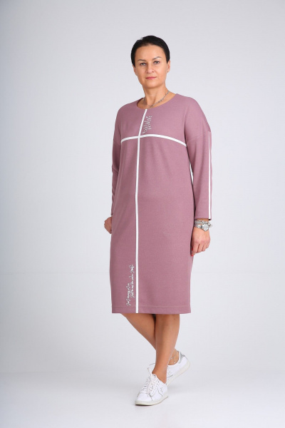 Платье ZigzagStyle 407 розовый - фото 2