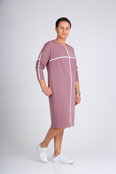 Платье ZigzagStyle 407 розовый - фото 1