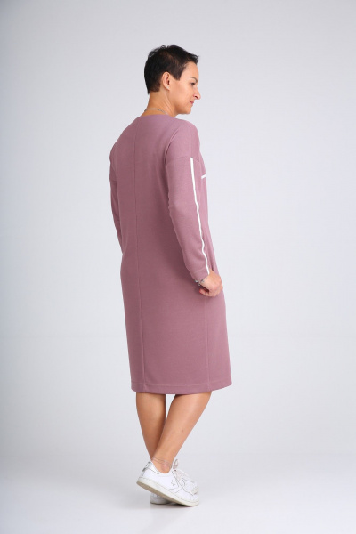 Платье ZigzagStyle 407 розовый - фото 3