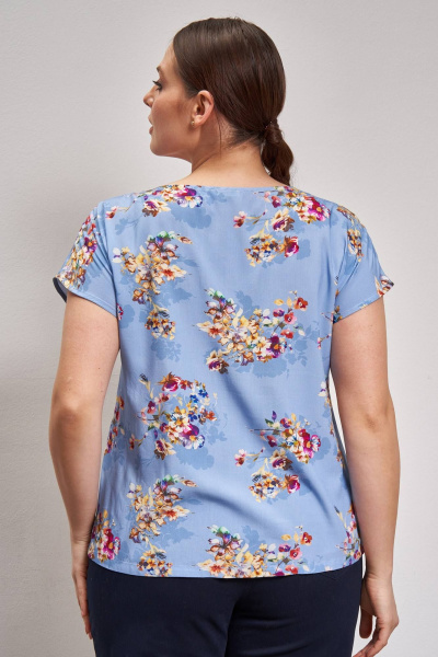 Блуза Легкая с принтом и коротким рукавом Femme & Devur 70304 3.33F(170) - фото 5