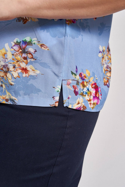 Блуза Легкая с принтом и коротким рукавом Femme & Devur 70304 3.33F(170) - фото 4