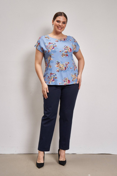 Блуза Легкая с принтом и коротким рукавом Femme & Devur 70304 3.33F(170) - фото 2