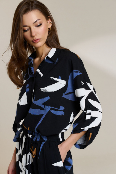 Блуза, брюки DILIA 0835 мультидизайн - фото 3