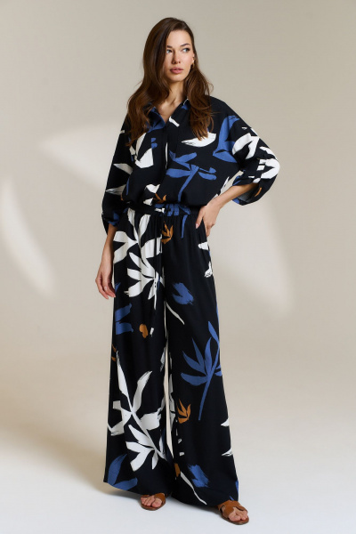 Блуза, брюки DILIA 0835 мультидизайн - фото 2