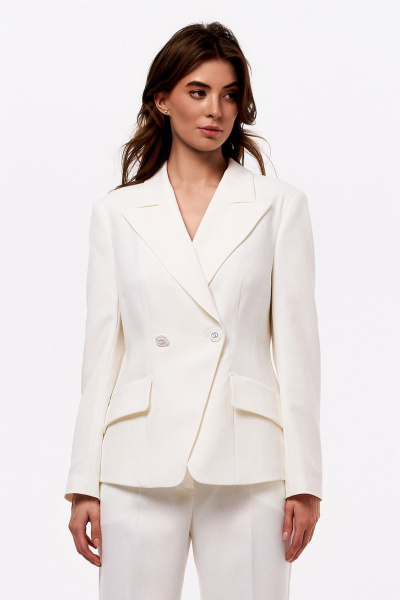 Жакет KaVaRi 6004 молочный - фото 5